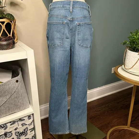 J.Crew High-Rise Classic Vintage Straight-Leg Jeans Size 28 Medium Wash G7007 - Picture 3 of 11